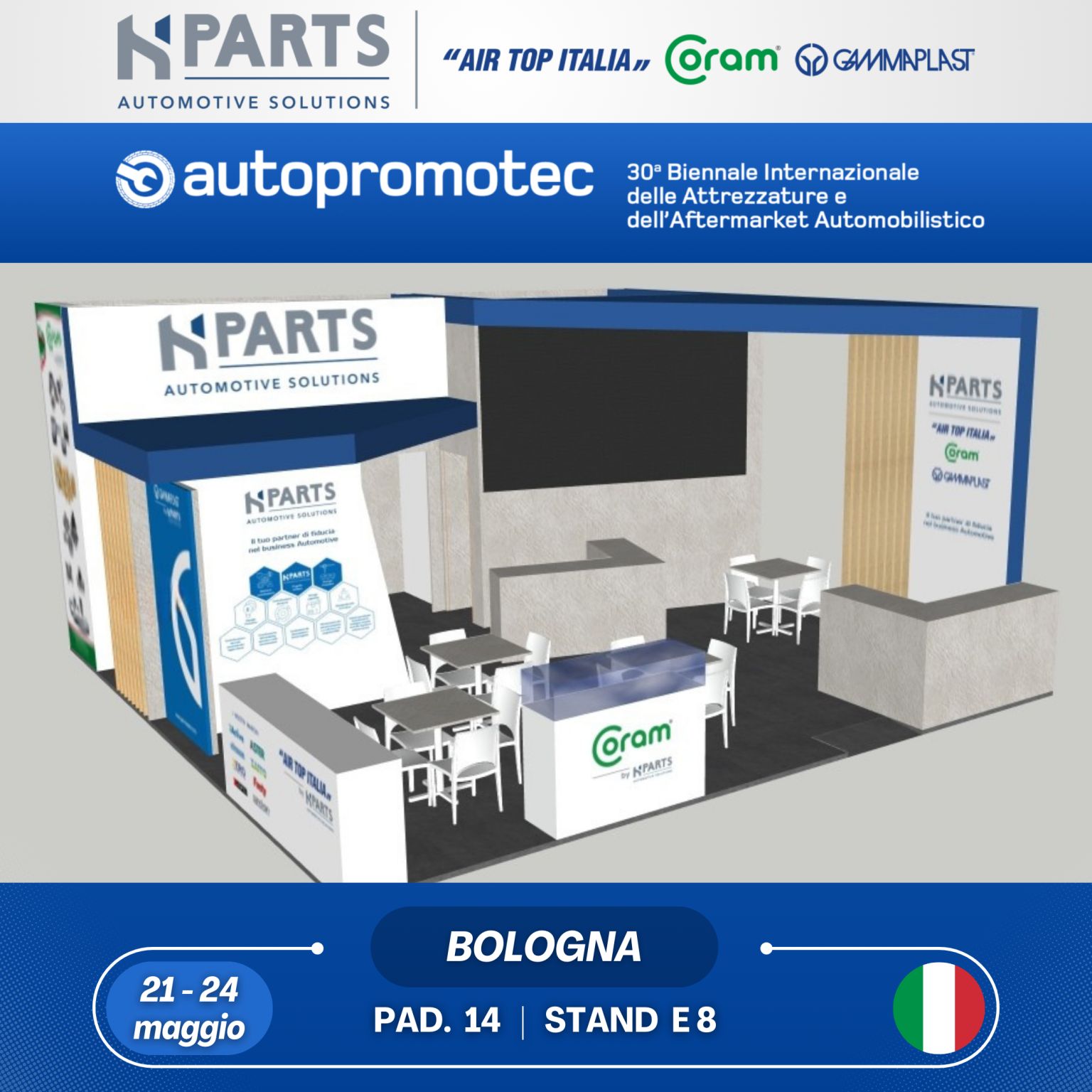 HPARTS sarà presente ad AUTOPROMOTEC 2025!